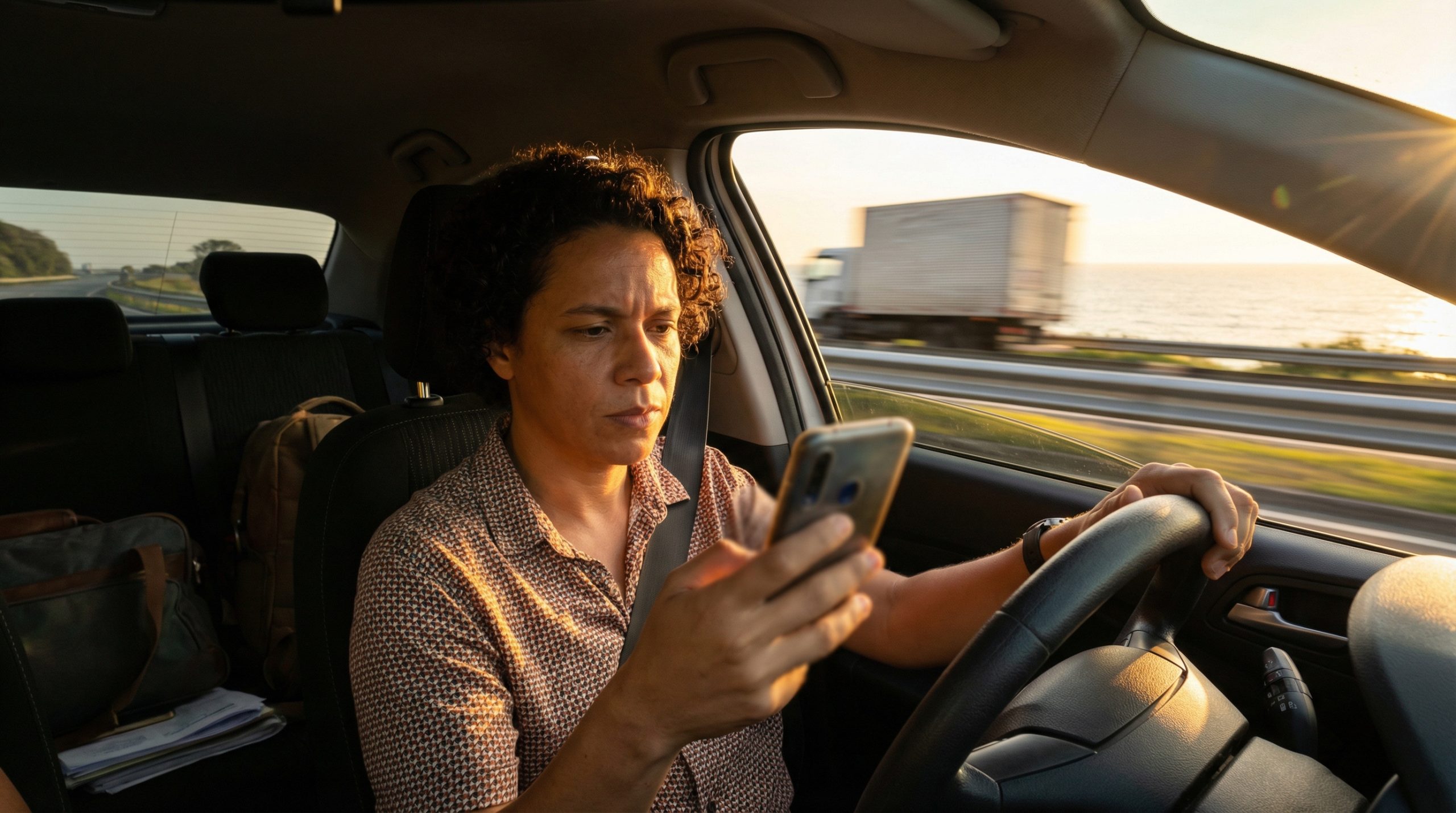 Olhar distraído custa sua Segurança na Estrada?