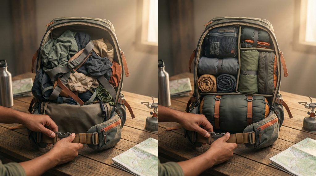 Dobras erradas roubam espaço vital na Mochila e Equipar?