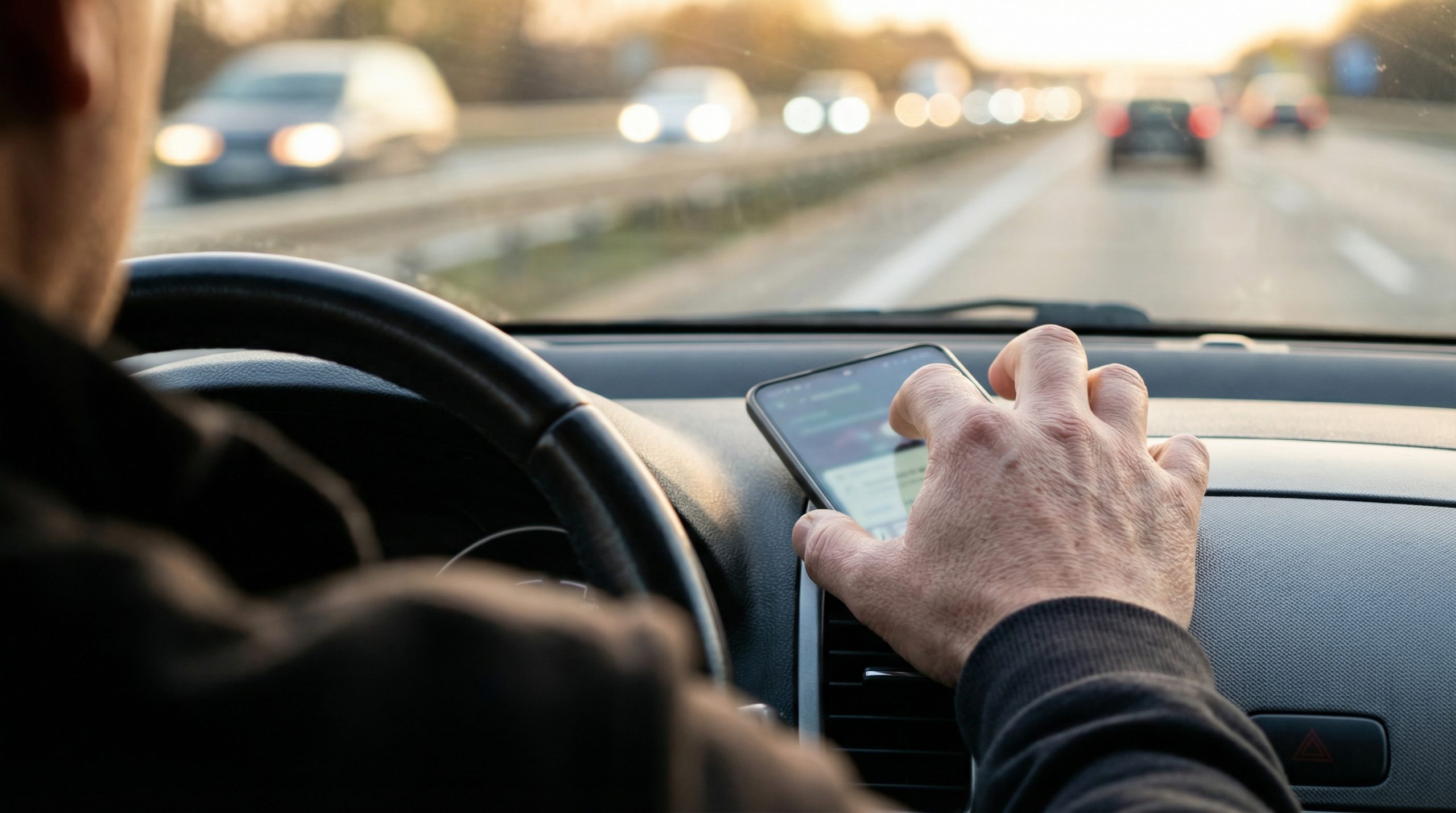 Celular à mostra zera sua Segurança na Estrada - 2