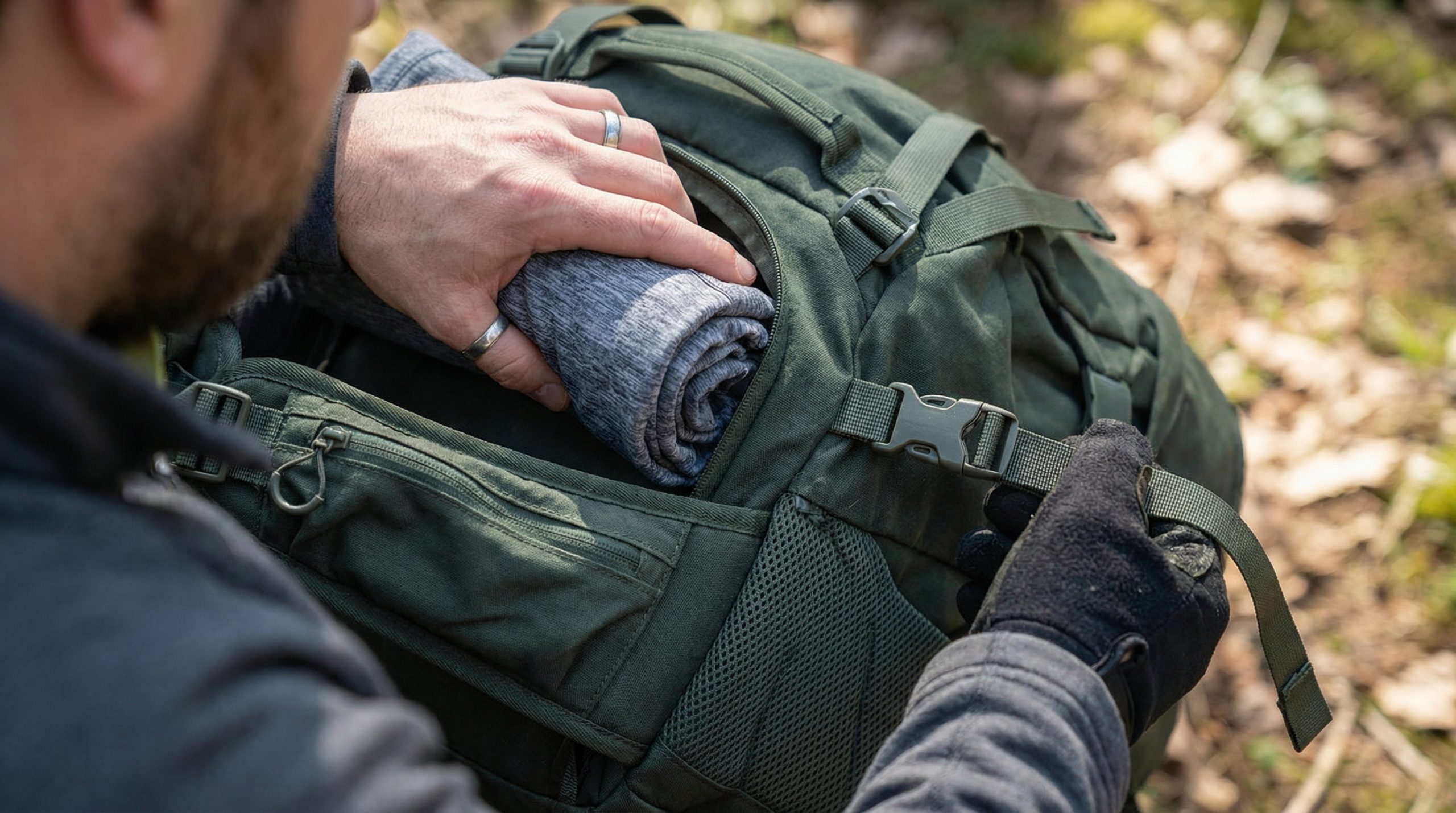 Rolinhos ou dobras definem o volume para Mochila e Equipar? - 2