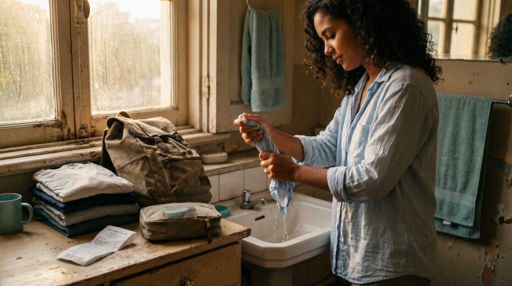 Roupas limpas restauram a ordem na Vida no Caminho