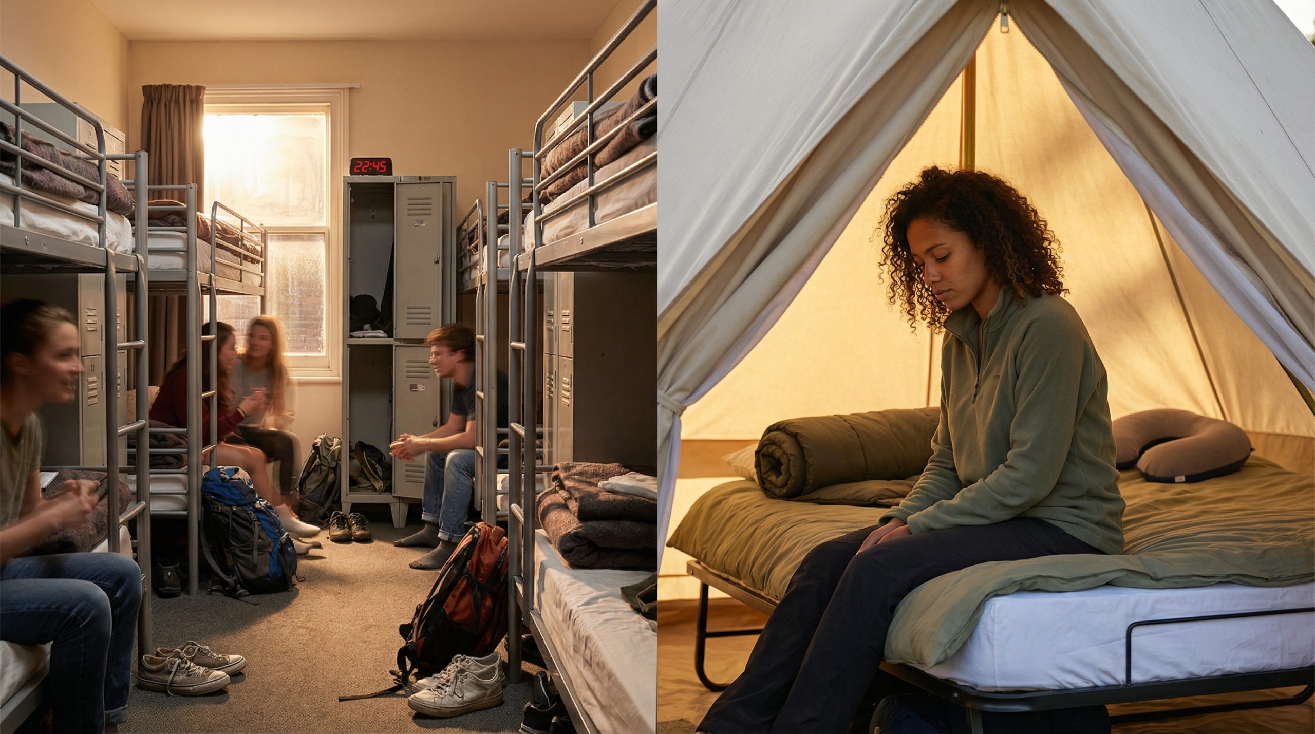 Privacidade zero — o desafio do Hospedar e Dormir